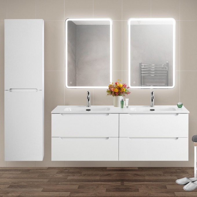 База под раковину BELBAGNO подвесная с четырьмя выкатными ящиками для раковины с двумя чашами, Bianco Lucido, 1404x462x500 ETNA-1400-4C-SO-2-BL База под раковину BELBAGNO подвесная с четырьмя выкатными ящиками для раковины с двумя чашами, Bianco Lucido, 1404x462x500 ETNA-1400-4C-SO-2-BL