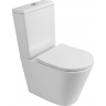 Чаша унитаза BELBAGNO FLAY-R безободкового с сиденьем дюропласт soft close P-trap BB2149CPR/SC