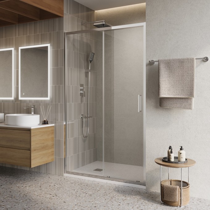 Душевая дверь BELBAGNO LUCE-BF-1-140-C-Cr Душевая дверь BELBAGNO LUCE-BF-1-140-C-Cr