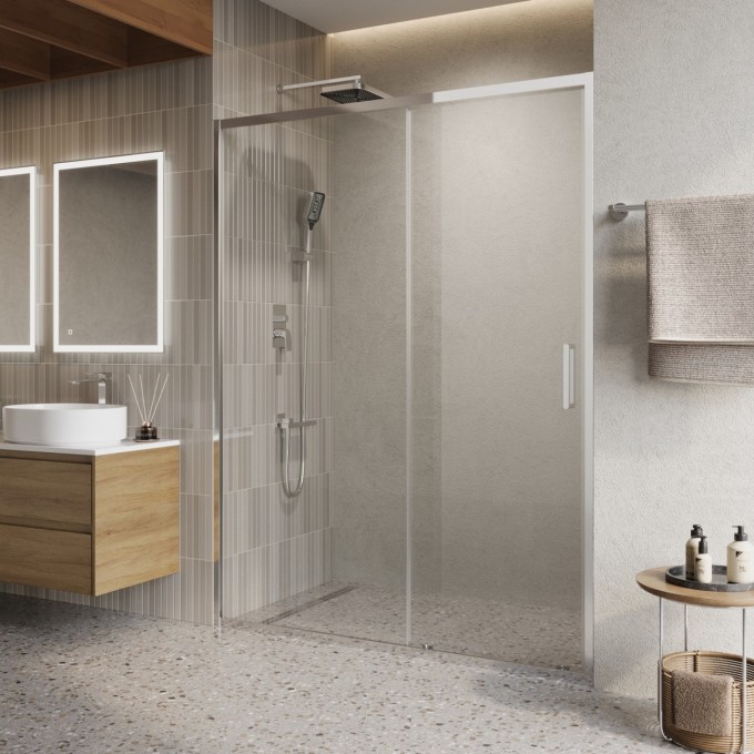 Душевая дверь BELBAGNO LUCE-BF-1-150-C-Cr Душевая дверь BELBAGNO LUCE-BF-1-150-C-Cr