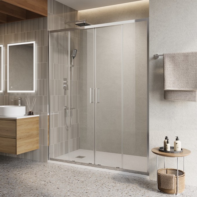 Душевая дверь BELBAGNO LUCE-BF-2-140-C-Cr Душевая дверь BELBAGNO LUCE-BF-2-140-C-Cr