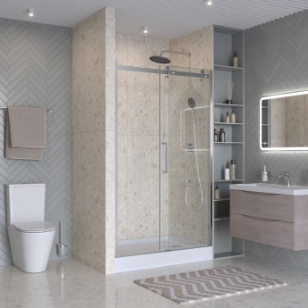 Душевая дверь BELBAGNO MARINO-2-BF-1-110-C-CR Душевая дверь BELBAGNO MARINO-2-BF-1-110-C-CR