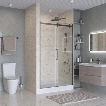 Душевая дверь BELBAGNO MARINO-2-BF-1-110-C-GM Душевая дверь BELBAGNO MARINO-2-BF-1-110-C-GM