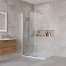 Душевая перегородка BELBAGNO KRAFT-L-1-700-C-Cr с односторонним входом 700x1950 мм