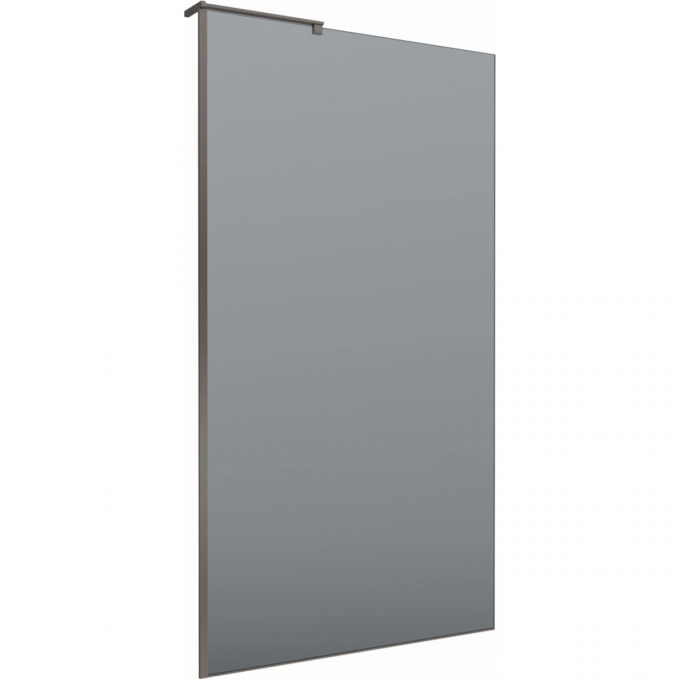 Душевая перегородка BELBAGNO UNO 100 см, профиль оружейная сталь матовый, стекло графитовое UNO-L-1-TB-100-GR-GM