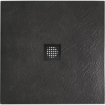 Душевой поддон из искусственного мрамора BELBAGNO TRAY-MR-UNO-A-90-35-NERO-NO