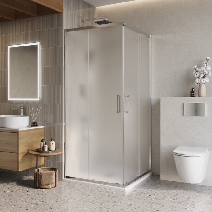 Душевой уголок BELBAGNO LUCE-A-2-90-P-Cr Душевой уголок BELBAGNO LUCE-A-2-90-P-Cr