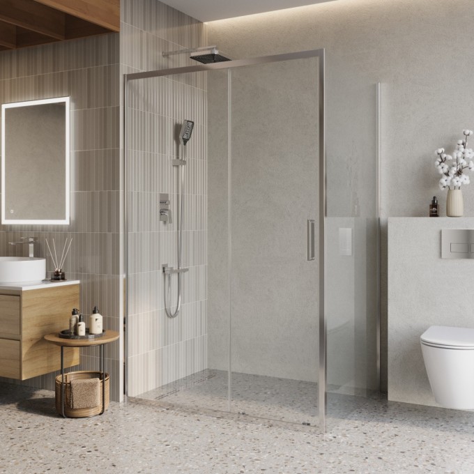 Душевой уголок BELBAGNO LUCE-AH-1-130/100-C-Cr Душевой уголок BELBAGNO LUCE-AH-1-130/100-C-Cr