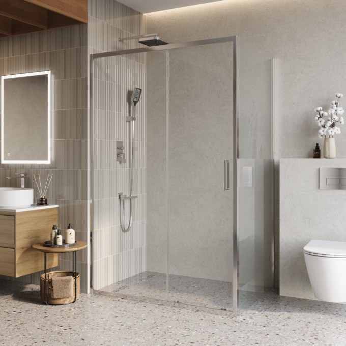 Душевой уголок BELBAGNO LUCE-AH-1-130/90-C-Cr Душевой уголок BELBAGNO LUCE-AH-1-130/90-C-Cr