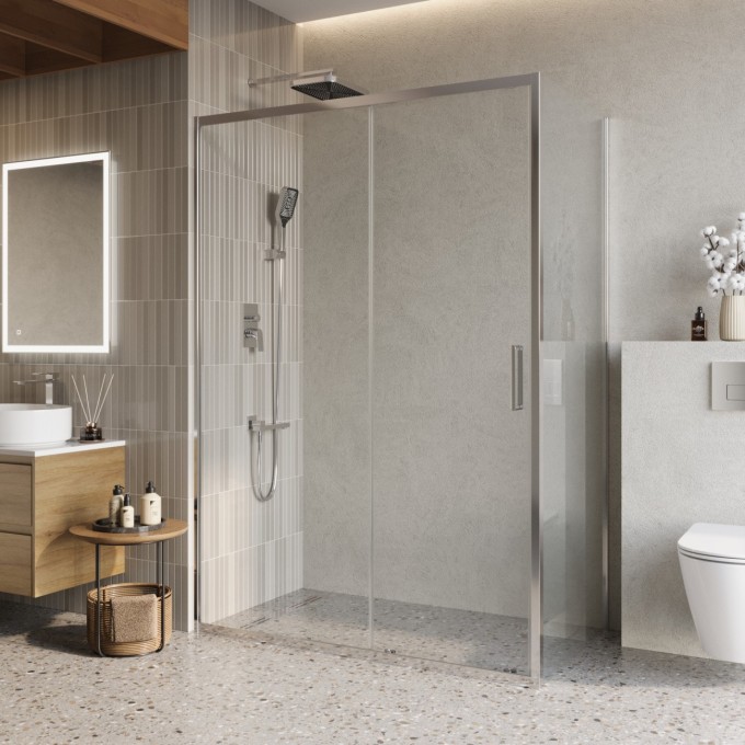 Душевой уголок BELBAGNO LUCE-AH-1-140/80-C-Cr Душевой уголок BELBAGNO LUCE-AH-1-140/80-C-Cr