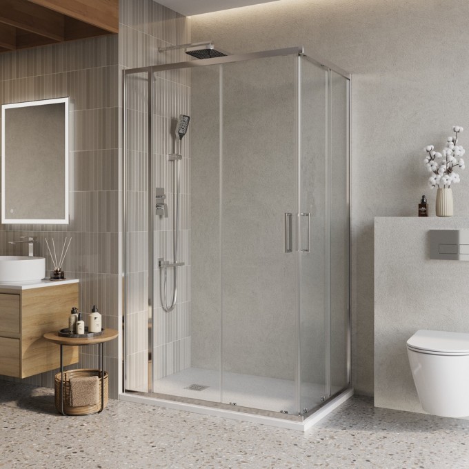 Душевой уголок BELBAGNO LUCE-AH-21-140/90-C-Cr Душевой уголок BELBAGNO LUCE-AH-21-140/90-C-Cr