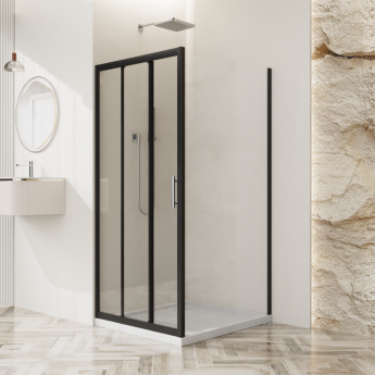 Душевой уголок BELBAGNO UNO-195-AHF-31-100/90-P-NERO