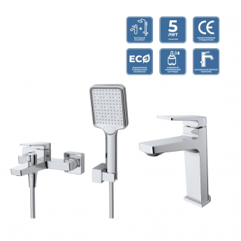 Комплект смесителей для ванной BELBAGNO ARDENTE-VASM/LVM-CRM