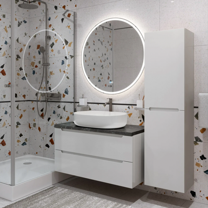 Тумба Bianco Lucido 100 см BELBAGNO ETNA ETNA100BL-KEPMNO-1084-SET Тумба Bianco Lucido 100 см BELBAGNO ETNA ETNA100BL-KEPMNO-1084-SET