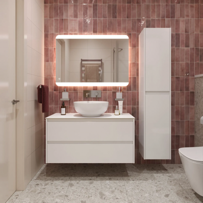 Тумба Bianco Opaco 80 см BELBAGNO KRAFT KRAFT80BO-KEPBO-1077-SET Тумба Bianco Opaco 80 см BELBAGNO KRAFT KRAFT80BO-KEPBO-1077-SET