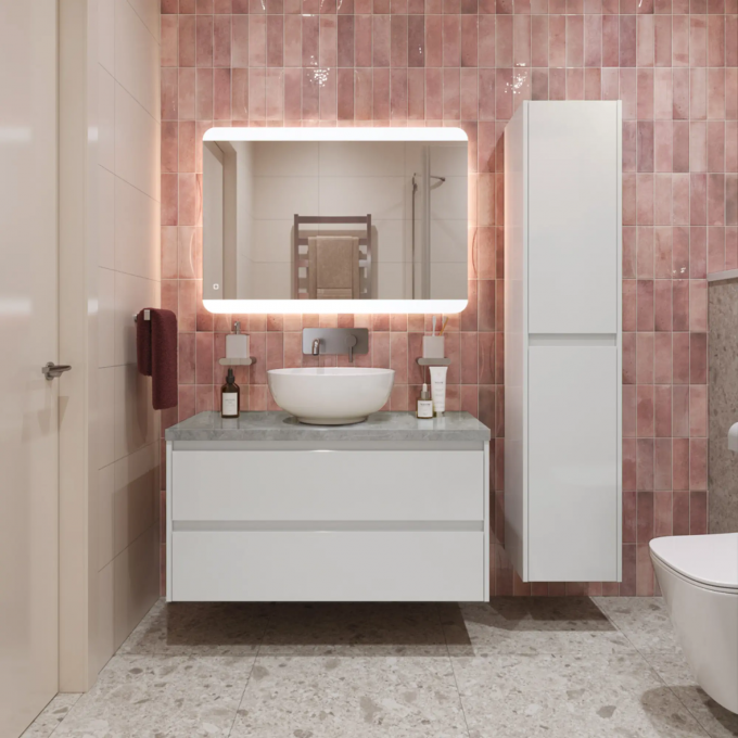 Тумба Bianco Opaco 80 см BELBAGNO KRAFT KRAFT80BO-KEPMGL-1077-SET Тумба Bianco Opaco 80 см BELBAGNO KRAFT KRAFT80BO-KEPMGL-1077-SET