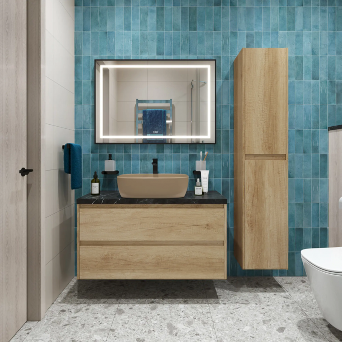 Тумба Rovere Nebrasca Nature 100 см BELBAGNO KRAFT KRAFT100RNN-KEPMNO-1302-H316-SET Тумба Rovere Nebrasca Nature 100 см BELBAGNO KRAFT KRAFT100RNN-KEPMNO-1302-H316-SET