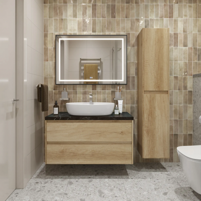 Тумба Rovere Nebrasca Nature 100 см BELBAGNO KRAFT KRAFT100RNN-KEPMNO-1346-SET Тумба Rovere Nebrasca Nature 100 см BELBAGNO KRAFT KRAFT100RNN-KEPMNO-1346-SET