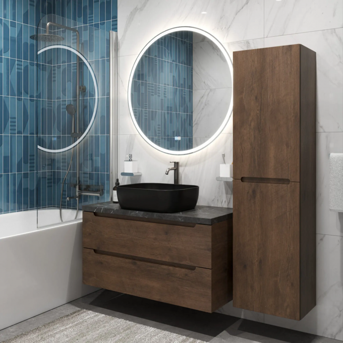 Тумба Rovere Rustico 80 см BELBAGNO ETNA ETNA80RW-KEPMNO-1302H301-SET Тумба Rovere Rustico 80 см BELBAGNO ETNA ETNA80RW-KEPMNO-1302H301-SET