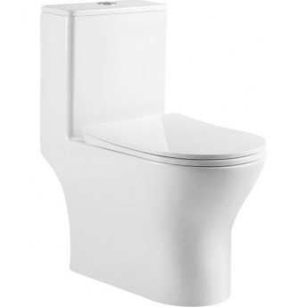 Унитаз-моноблок BELBAGNO LOUNGE с сиденьем дюропласт soft close, P-trap