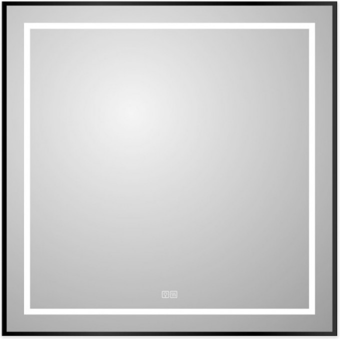 Зеркало BELBAGNO KRAFT в алюминиевой раме со встроенным светильником, 900x32x800 мм SPC-KRAFT-900-800-LED-TCH-WARM-NERO Зеркало BELBAGNO KRAFT в алюминиевой раме со встроенным светильником, 900x32x800 мм SPC-KRAFT-900-800-LED-TCH-WARM-NERO